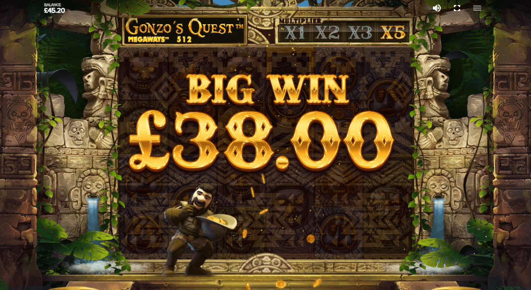 Gonzo's Quest Megaways Big Win